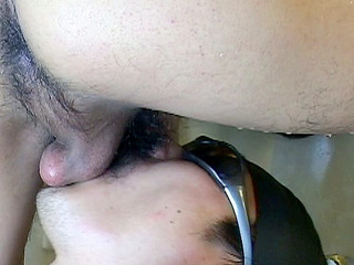 Sexually aroused by hot japanese guy sucking huge member in XXX video